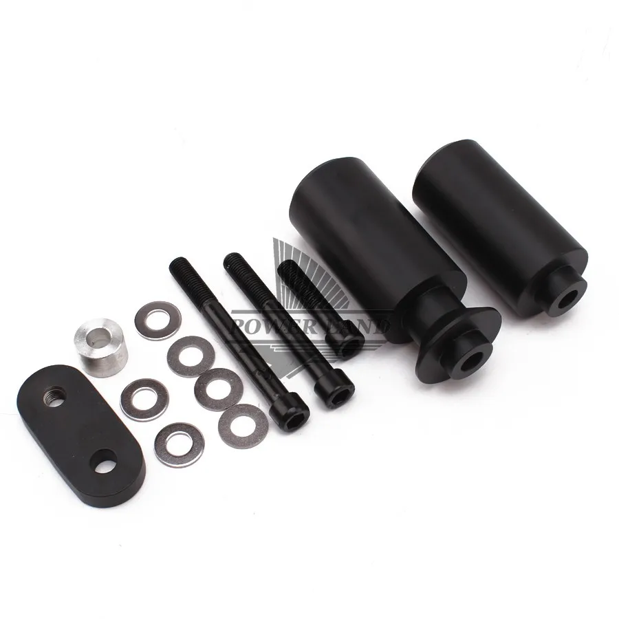 Motorcycle Black Fibre Falling Protector Part Delrin Frame Slider Anti Crash Frame Caps for Yamaha YZF-R6 2006-2007