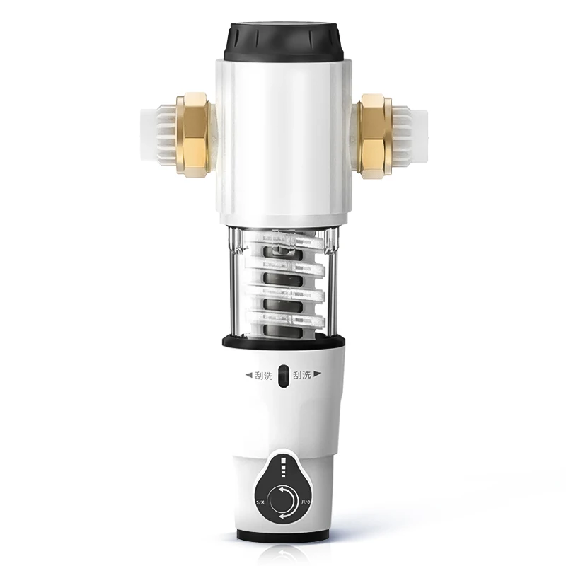 Large Flow Tap Water Brass Pre Filter 40 Micron House hold Back Wash 6 Tons/Hour Rust Sediment Removal Water Purifier