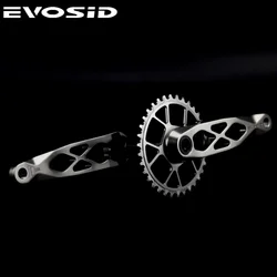 EVOSID Ultralight Mountain Bicycle Crankset DUB Aixs 29mm 3 Nail Direct Mount MTB Bike Hollow Integrated Crank 165/170mm AL7075