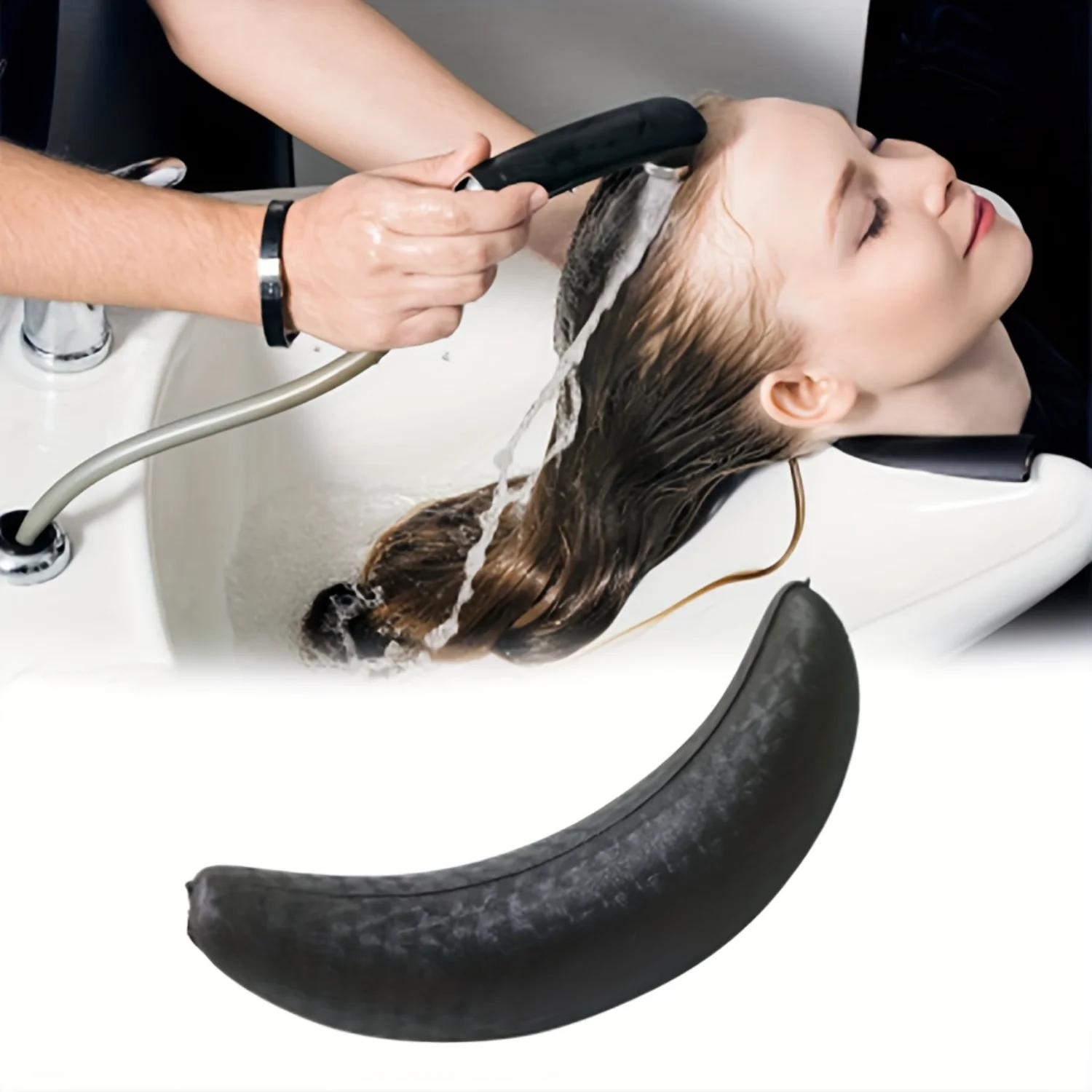 

Salon-Grade Silicone Shampoo Pillow - Ultimate Neck Support For Hair Washing
