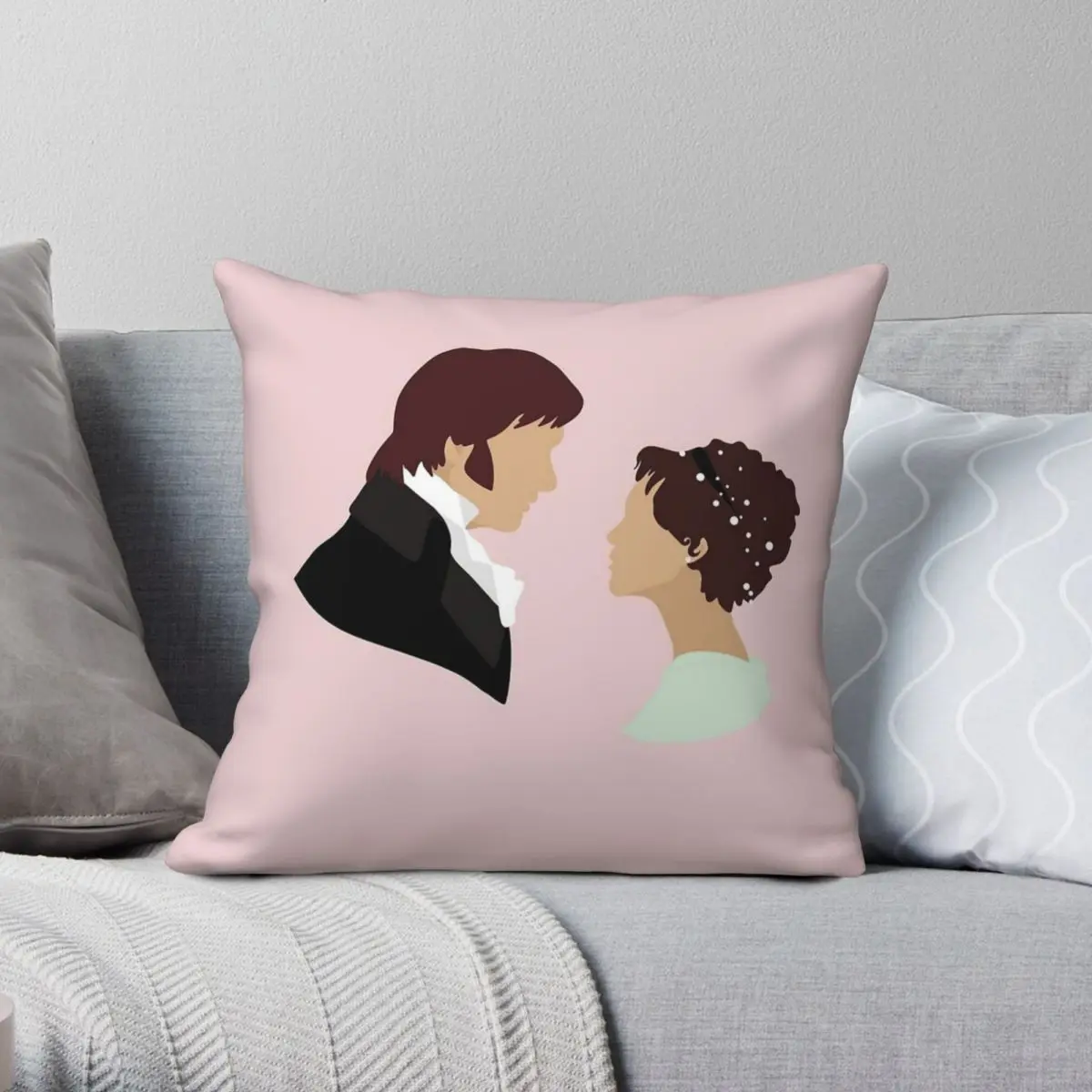 Pride And Prejudice Art Pillowcase Polyester Linen Velvet Pattern Zip Decor Car Cushion Cover 18