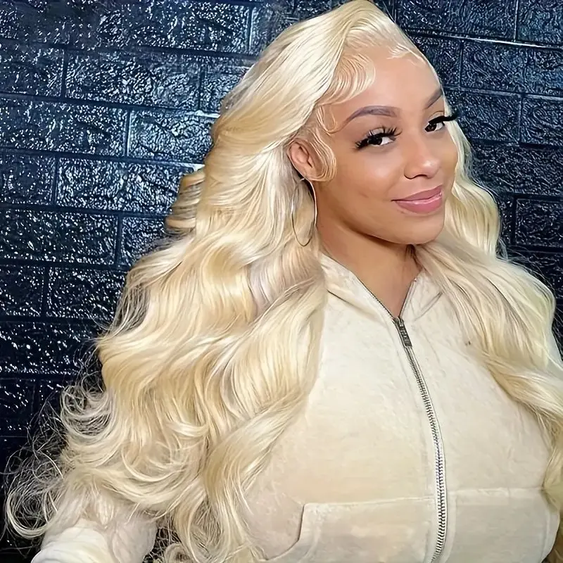 

YKB 613 HD Transparent Body Wave 13x6 Blonde Lace Front Human Hair Wigs 200 Density 13X4 Frontal Wig Preplucked For Women