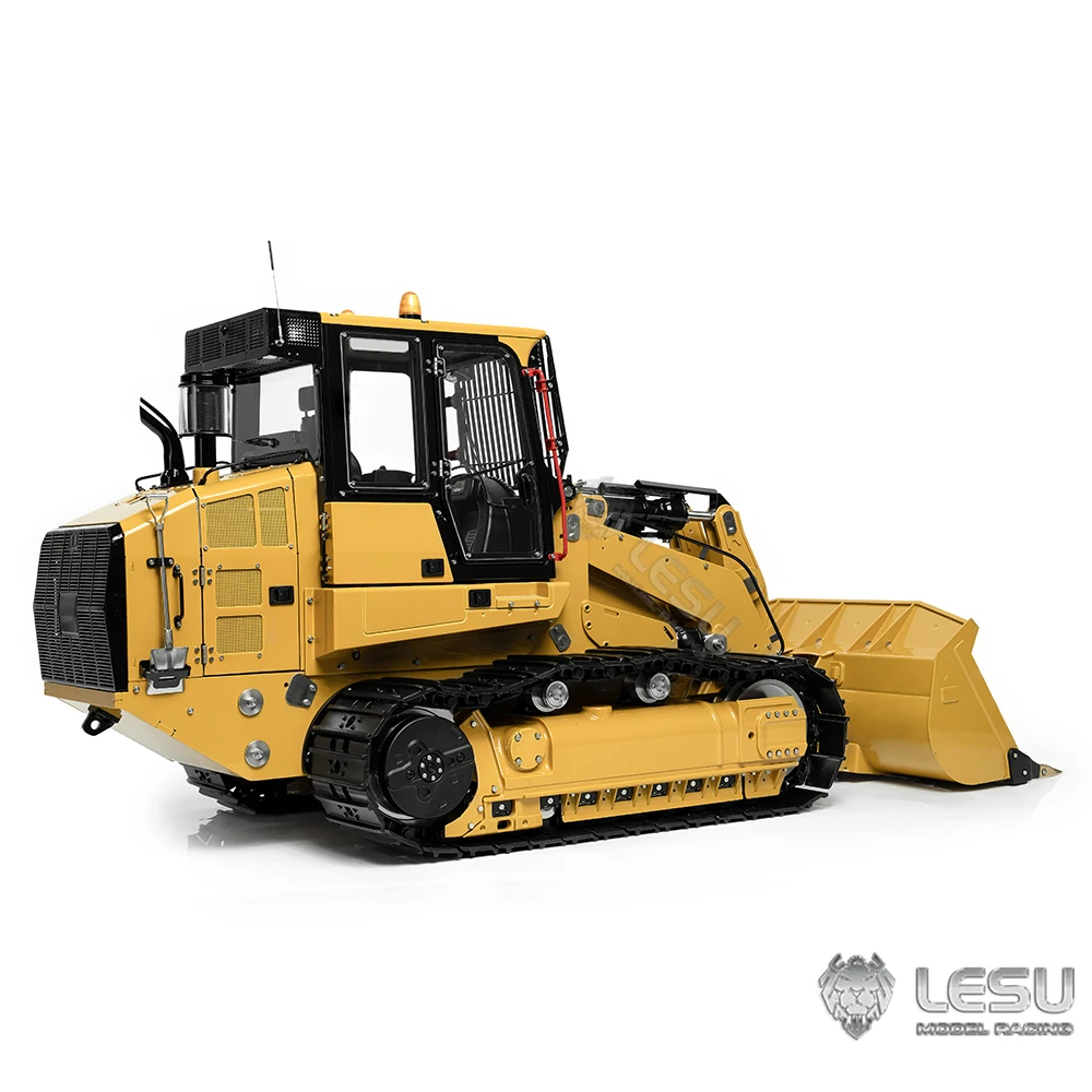 LESU 1/14 973K Standard Crawler Loader Full Metal Engineering Machinery Hydraulic Remote Control Toy Model