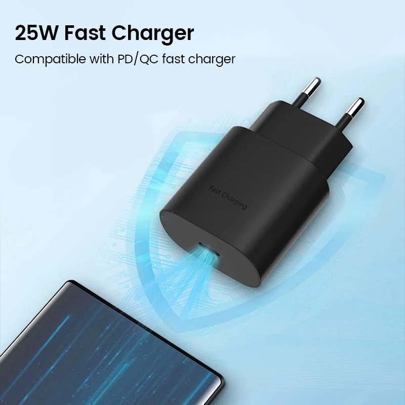 PD 25W USB C Charger For Samsung Galaxy S22 S21 S20 A71 A70 A50 Note20 A71 A80 S8 S7 Type C Cable Fast Charging Charger Adapter