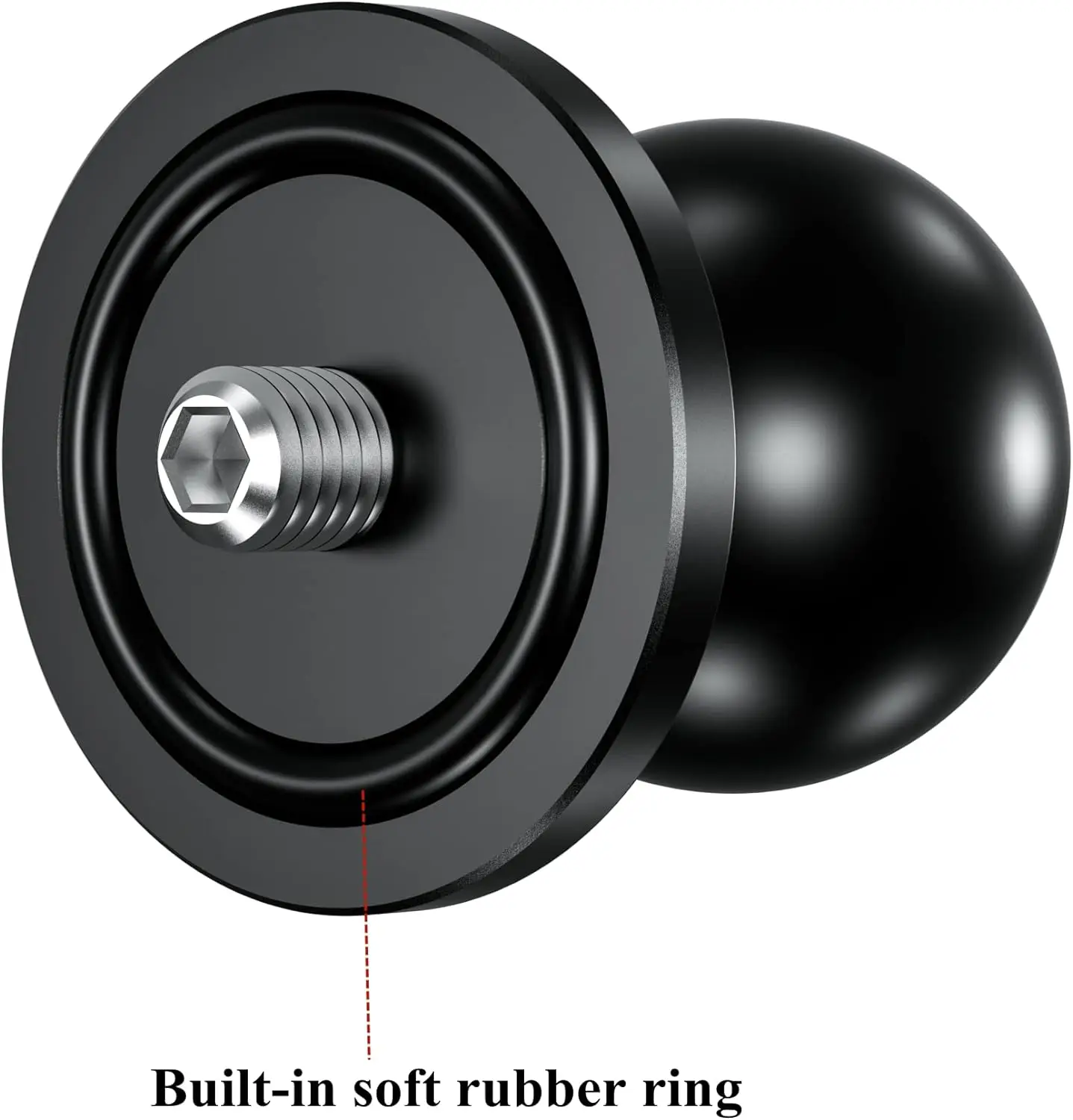 อะลูมินัมอัลลอยอะแดปเตอร์ลูกบอลขนาด1นิ้วพร้อมแกนเกลียวขนาด1/4 "-20" สำหรับกล้องแอคชั่นและกล้องวิดีโอที่รองรับการติดตั้งแรมขนาด B