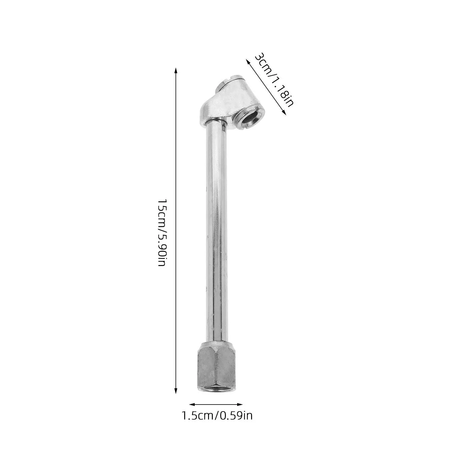 Tire Valve Extension Rod Heavy Duty Metal Construction for Passenger Vehicles Buses Motorcycles Convenient Inflation Valve Stem