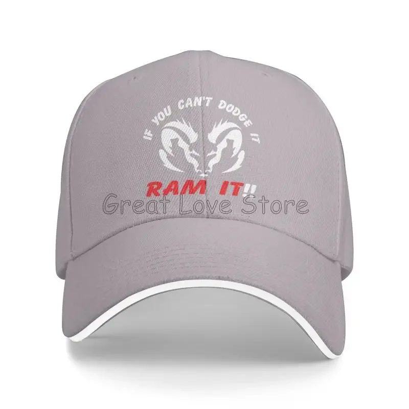 

Если вы не можете быть Dodge It Ram It Бейсбольная кепка-сэндвич с принтом Летняя солнцезащитная шляпа Унисекс Регулируемые кепки Snapback Кепки для папы