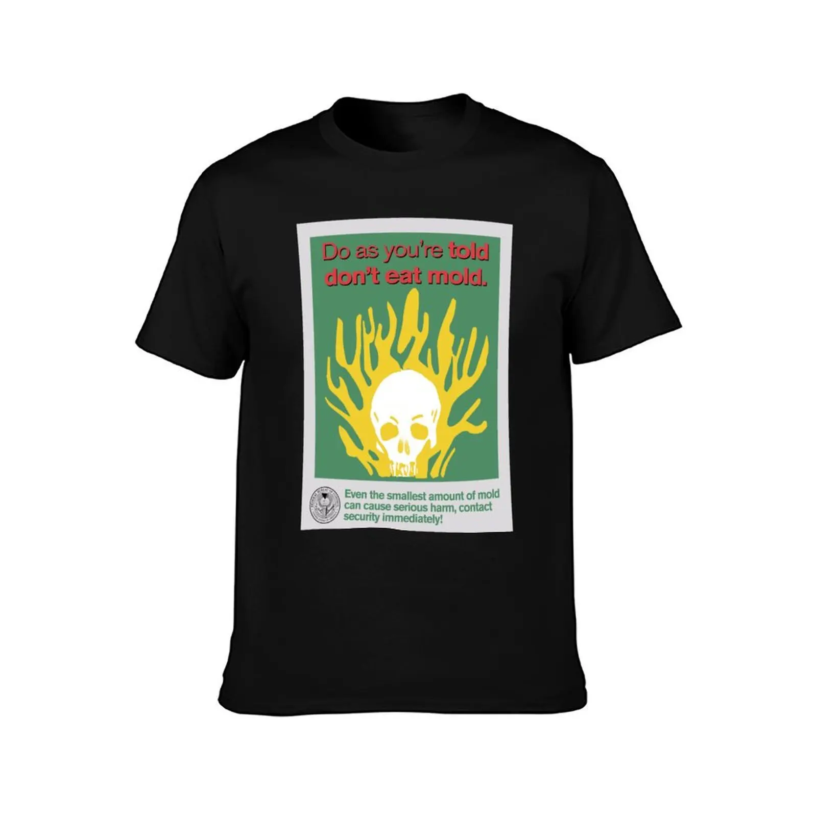 CONTROL Don_t Eat Mold T-Shirt Basic Solid Color Casual Tee Shirt T-Shirt