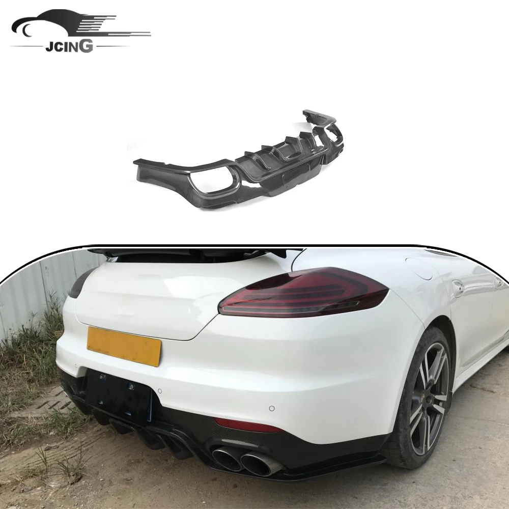 Carbon fiber Rear Diffuser Lip for Porsche Panamera 2014-2016 car bumper diffuser