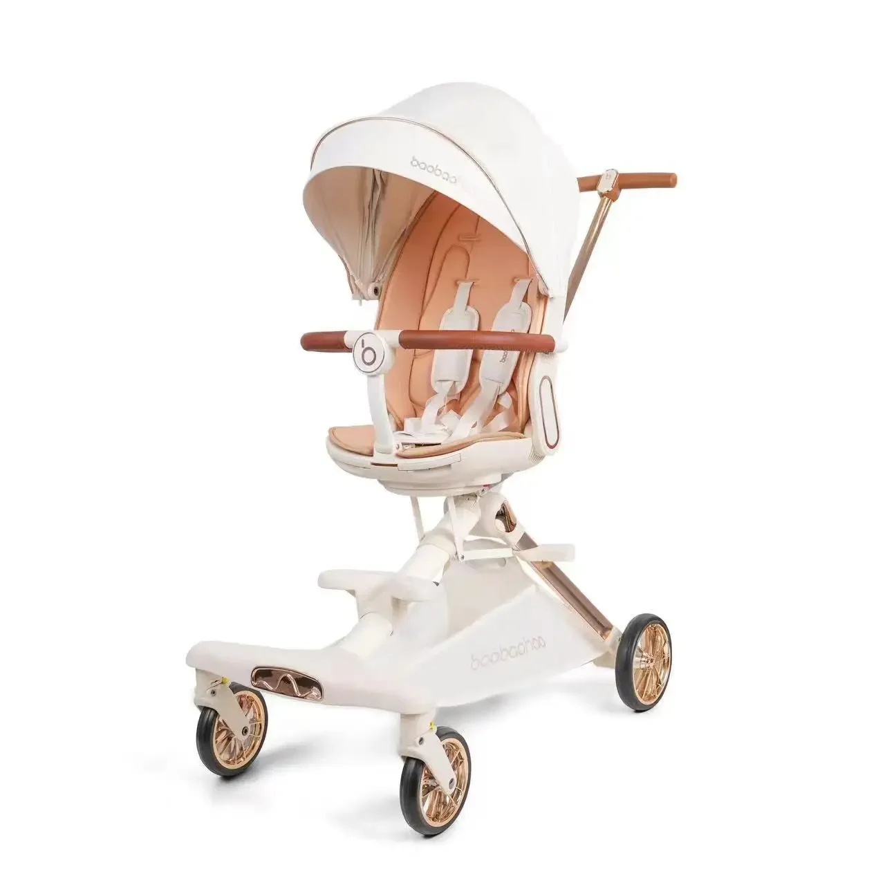 Baby Stroller V16 Baby Walking Tool Can Sit or Lie Down Two-way One Click Folding Baby Stroller