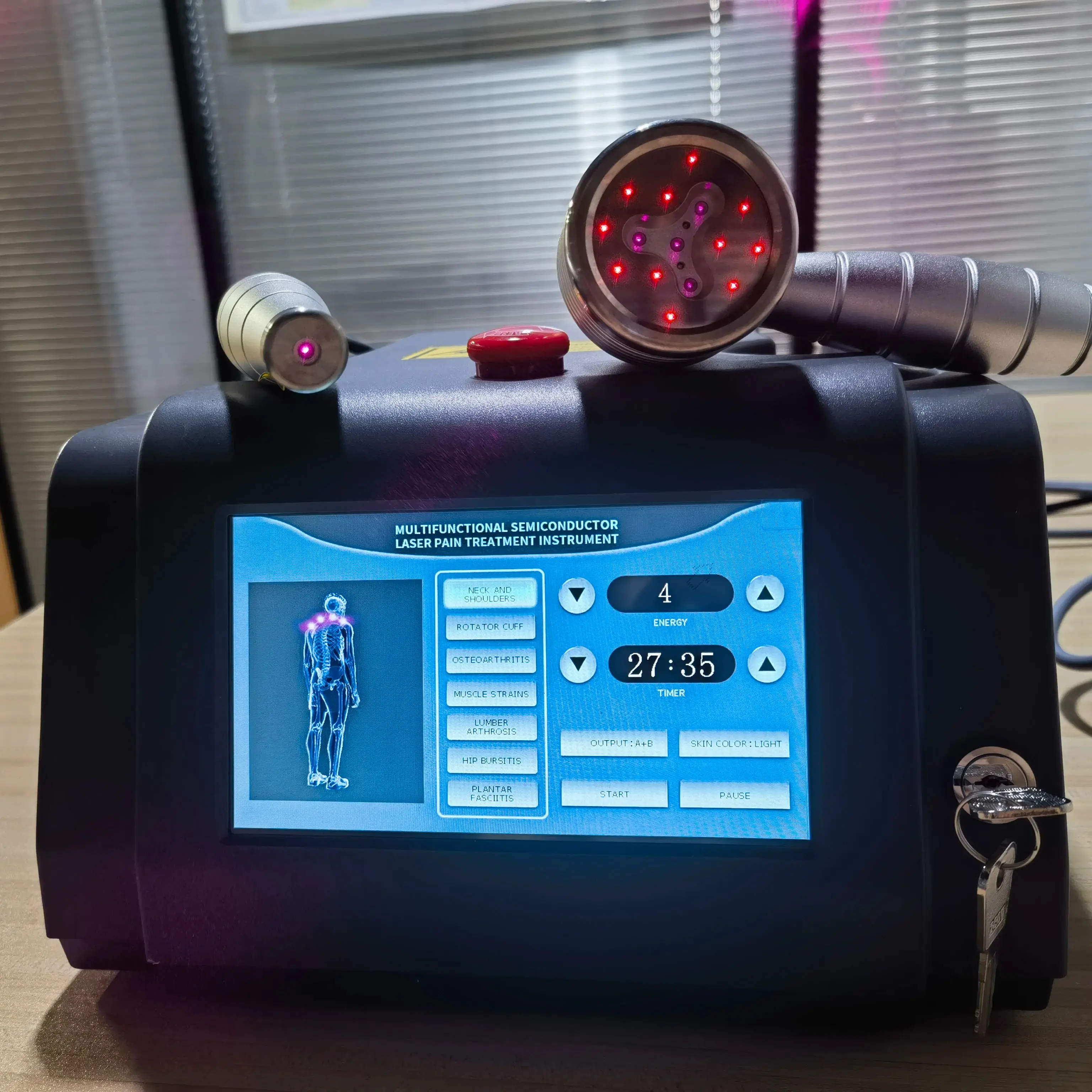 Medical Grade Laser Therapy Device - Portable Red Light Physiotherapy Instrument for Joint & Muscle Pain Relief