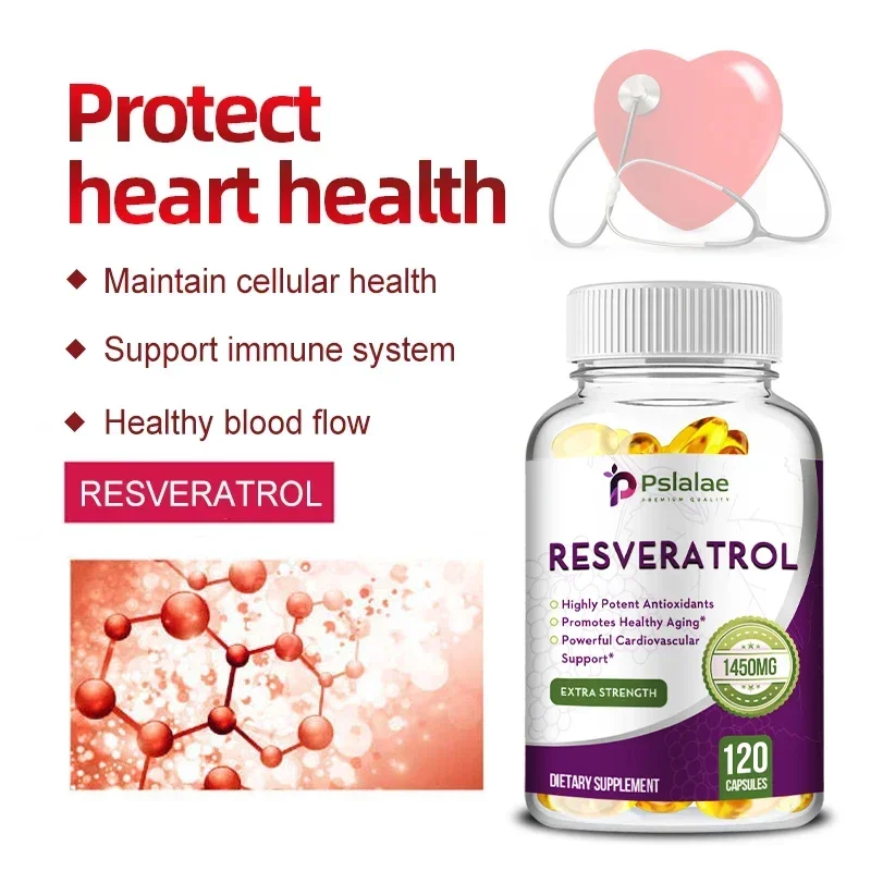 Resveratrol - Helps Support Cardiovascular Health, Promotes Skin Radiance, and Antioxidants