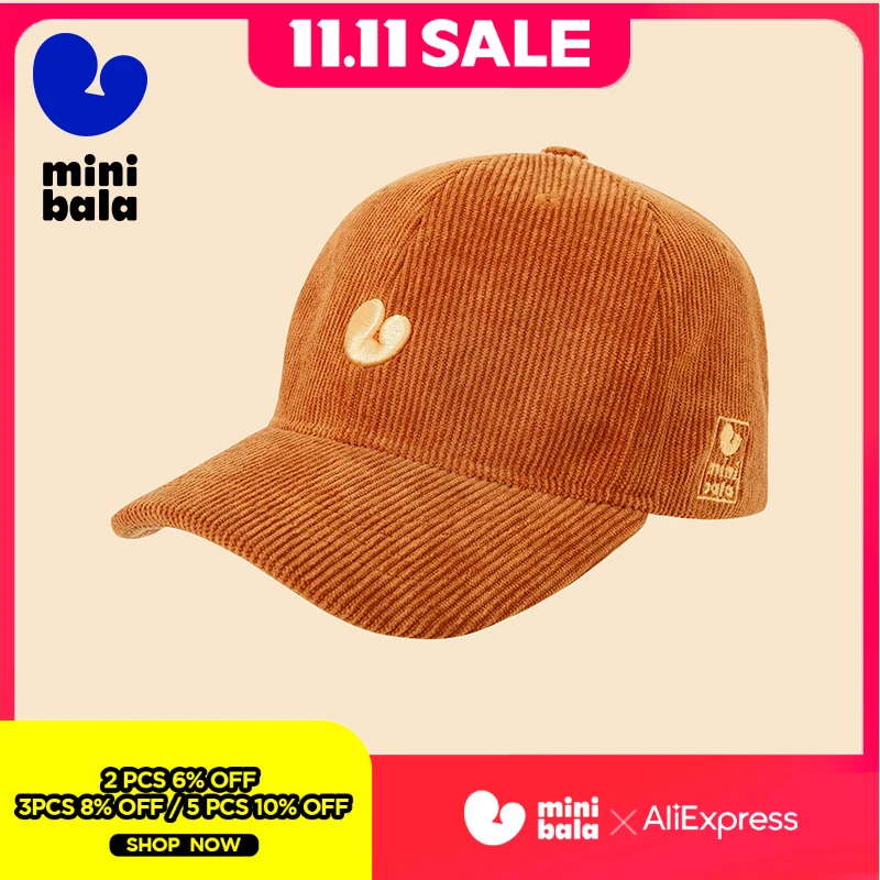 

Мини Bala, весенняя новая вельветовая бейсболка в стиле ретро для мальчиков и девочек, детская шапка, винтажная мода