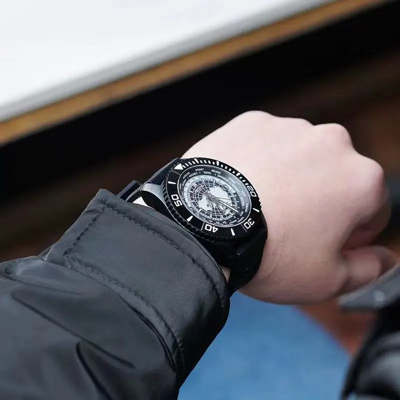 ساعة OBLVLO للرجال مع حركة ميكانيكية أوتوماتيكية قوية مضيئة على الوجهين، ساعة ميكانيكية جديدة للرجال