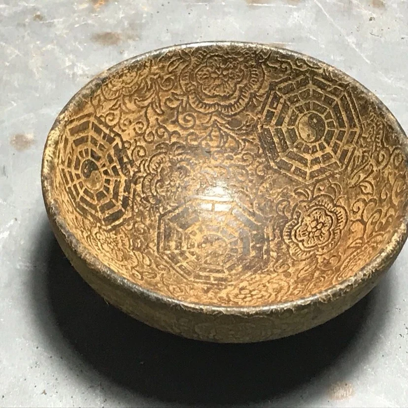 Qianlong year, Ming and Qing dynasties, Dong Yu, high jade, white marble, objects, old goods, gossip jade bowls