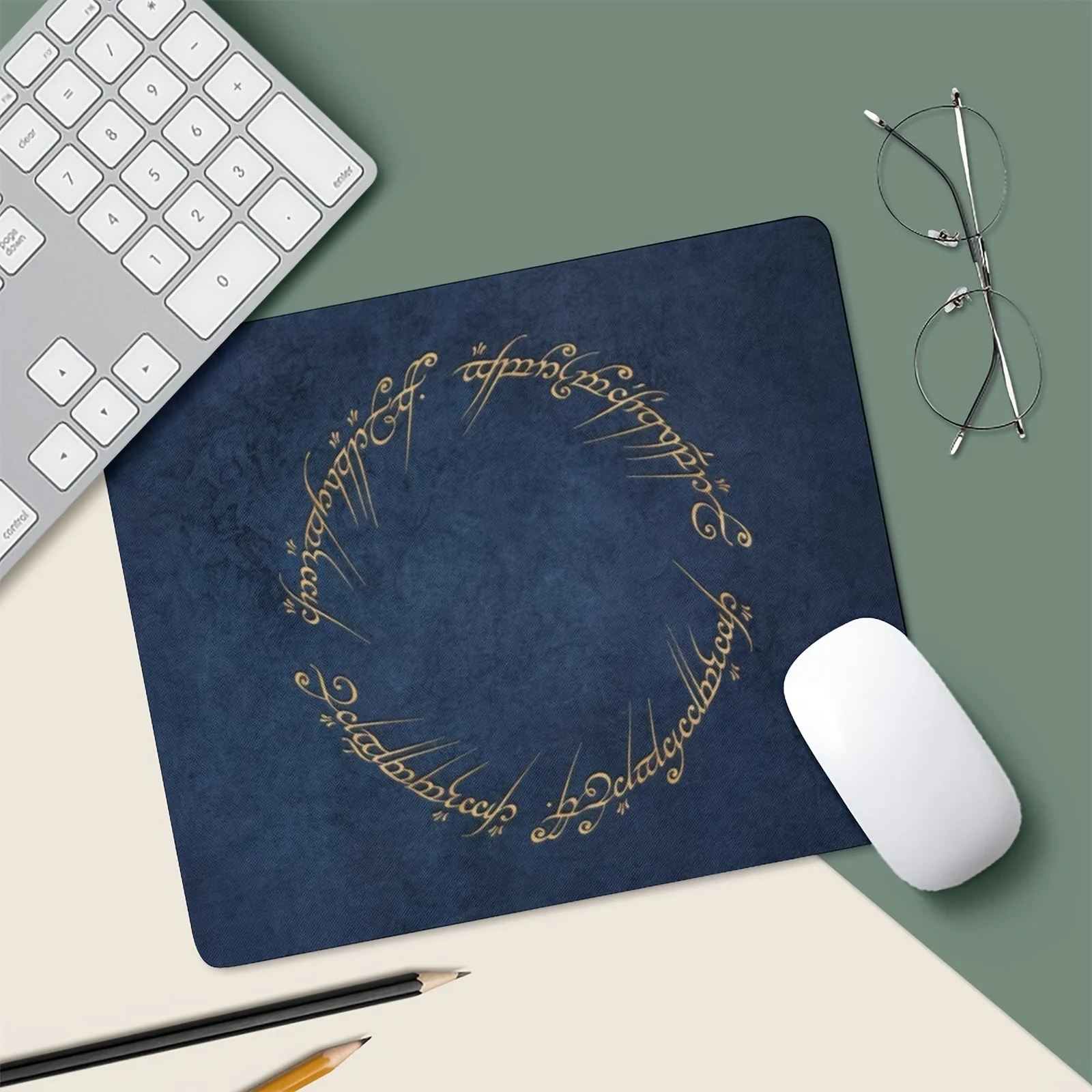 

Elf-Inspired Non-Slip Rubber Mouse Pad Desk Mat Mouse Mat Desk Interior Laptop Accessories Setup Office Rug Computer Table