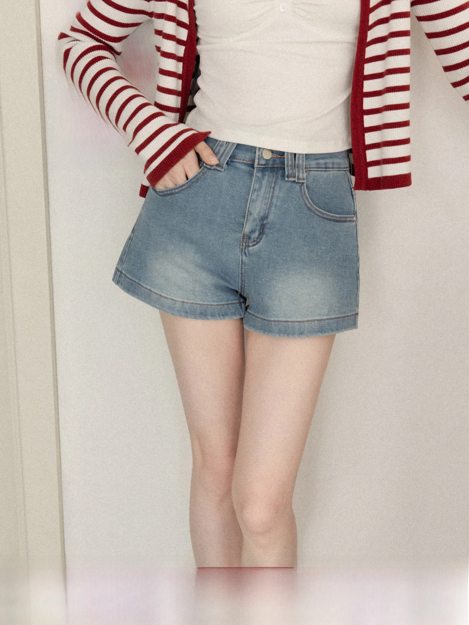 

American Retro High Waist Straight Leg Jeans Women's Spring Commute Versatile ort Pants Soft Comfortable Slimming Effect