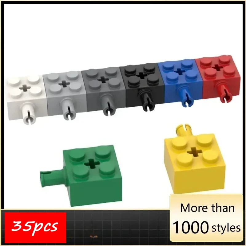 35PCS BuildMoc High-Tech Assemble Particle 6232 2x2 Brick Building Blocks Kit Replaceable Part Toys For Children Gifts