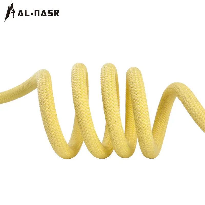 Φ: 8mm/10.5mm/12mm-10m - Pure Kevlar Static Rope, Wear - Resistant High Temperature Flame Retardant Emergency Escape Safety Rope