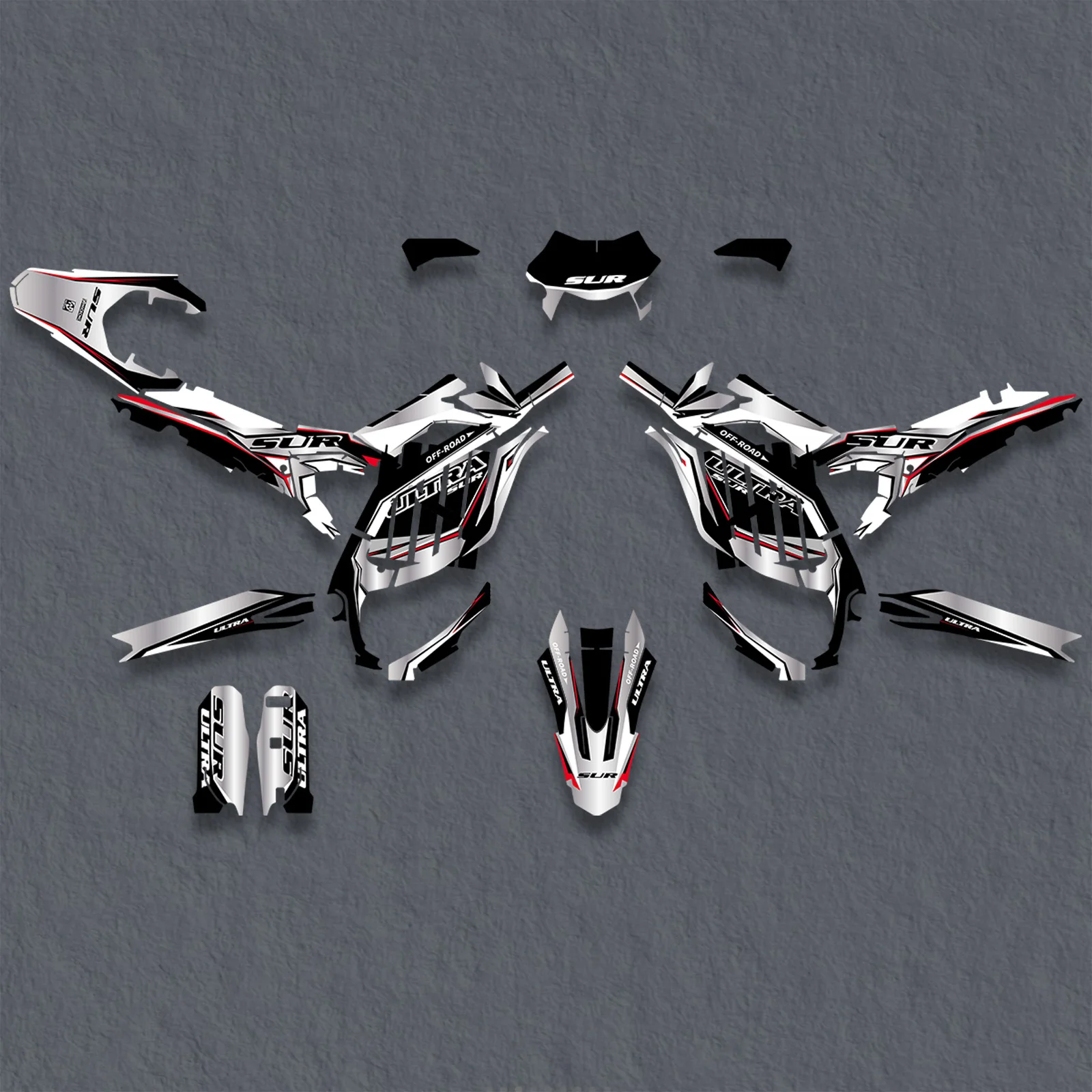 

NICECNC For Surron Ultra Bee Motocross Fairing Graphic Background Decals Sticker Kit For Sur-ron Ultra Bee Customize