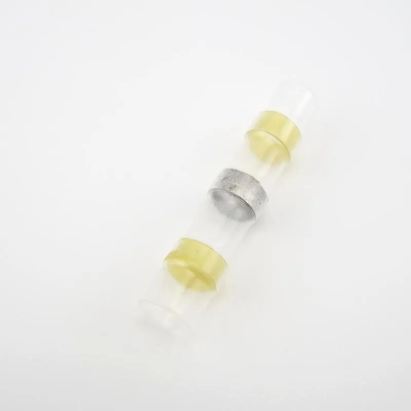1box (50pcs) Electrical Heat Shrink Soldering tube Sleeve Terminals Insulated Waterproof Butt Wire cable Connectors Soldered A4
