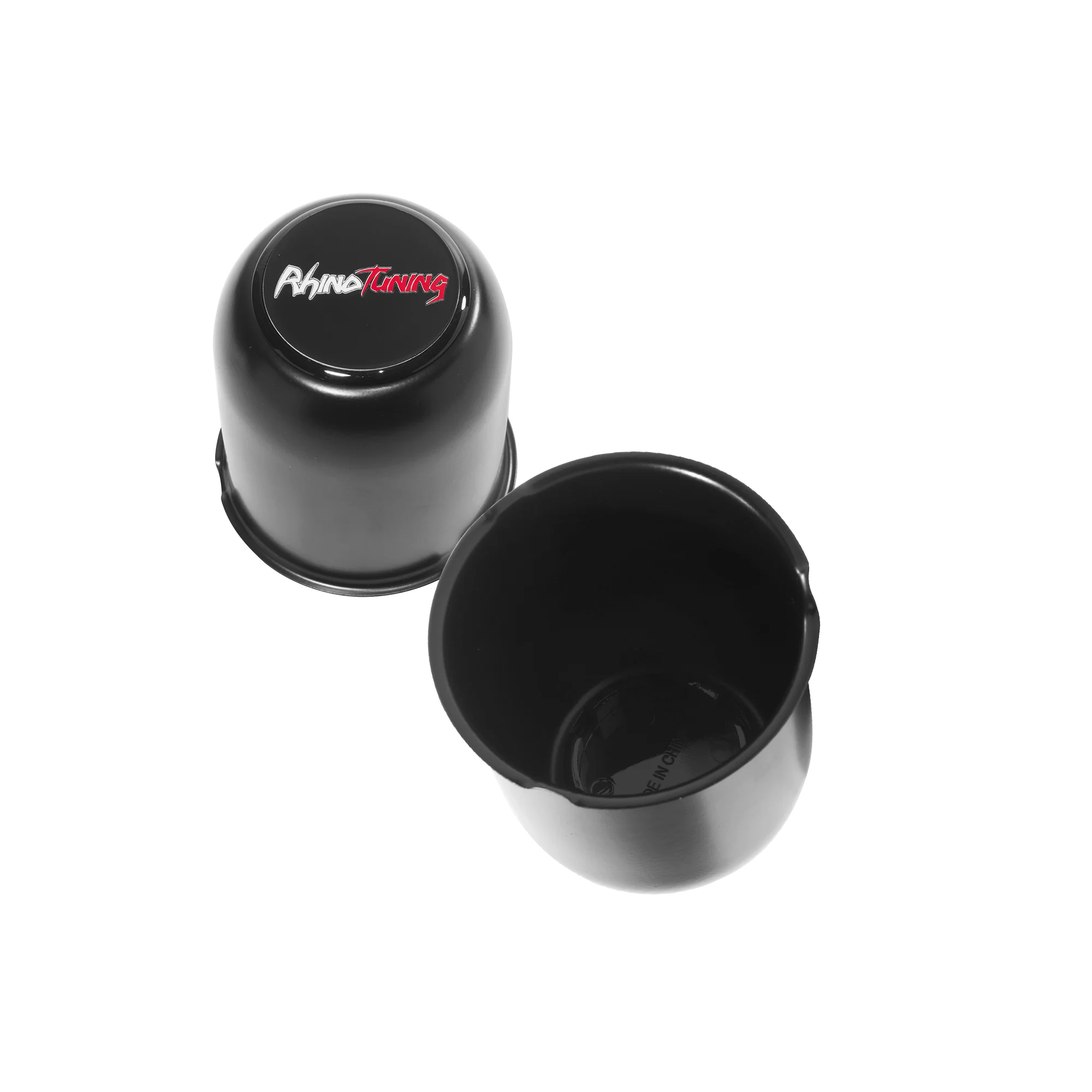 CF Performance 2/4 Stück 81mm Matt Schwarz Lackierte Kohlenstoffstahl-Durchsteck-Nabenkappen für Anhänger, LKWs, SUVs, Wohnmobil-Felgen – Detail 6