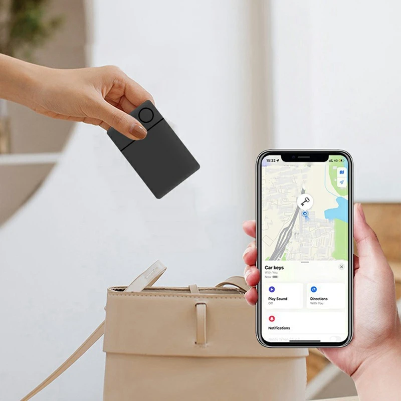 Wireless Icard Finder For Find My App Controlled Bluetooth Globally Tracking Smart Tag Droppshipping Document Locator B