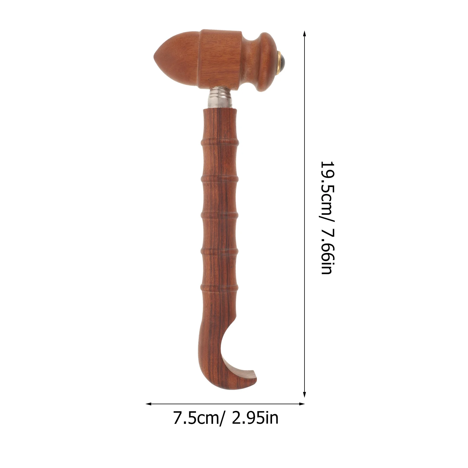 جهاز خدش خلفي متين قابل للتمديد من المعدن الخشبي المحمول لتخفيف الحكة للرجال والنساء هدية عملية لخدش الظهر