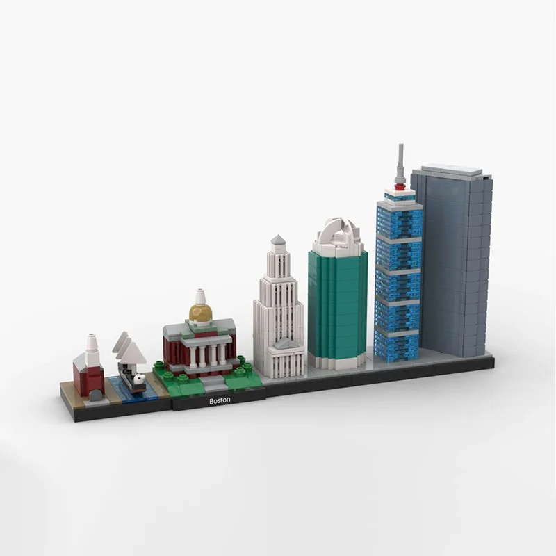 لعبة مكعبات بناء MOC نموذج ناطحة سحاب مصغر تمثال مجموعة ألعاب تجميع إبداعية كهدية للعطلات لأعياد الميلاد للجميع #3