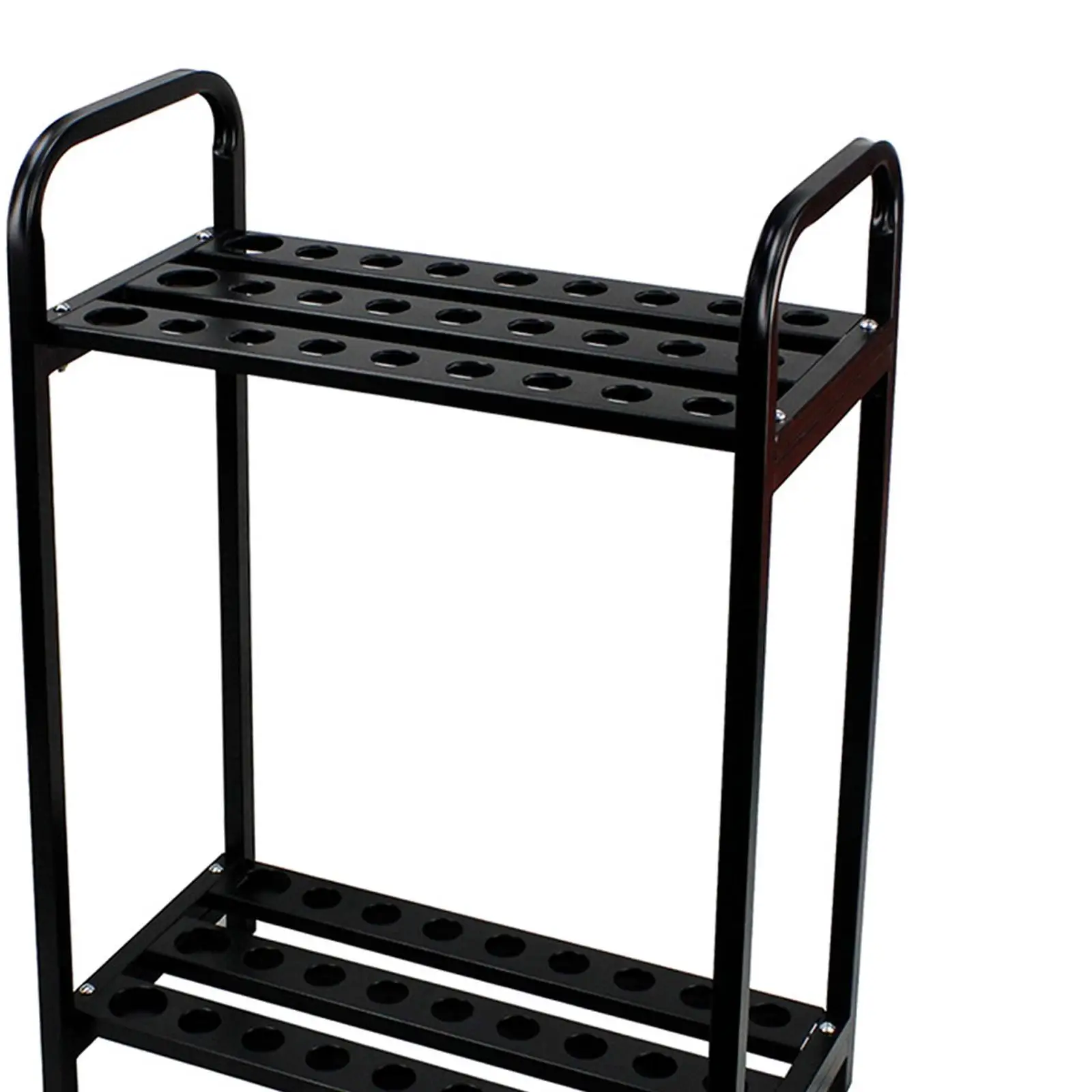 

Golf Club Rack Metal Shelf Golf Accessories Portable Golf Club Organizer 27Hole for Golf Course Practice Supplies Indoor