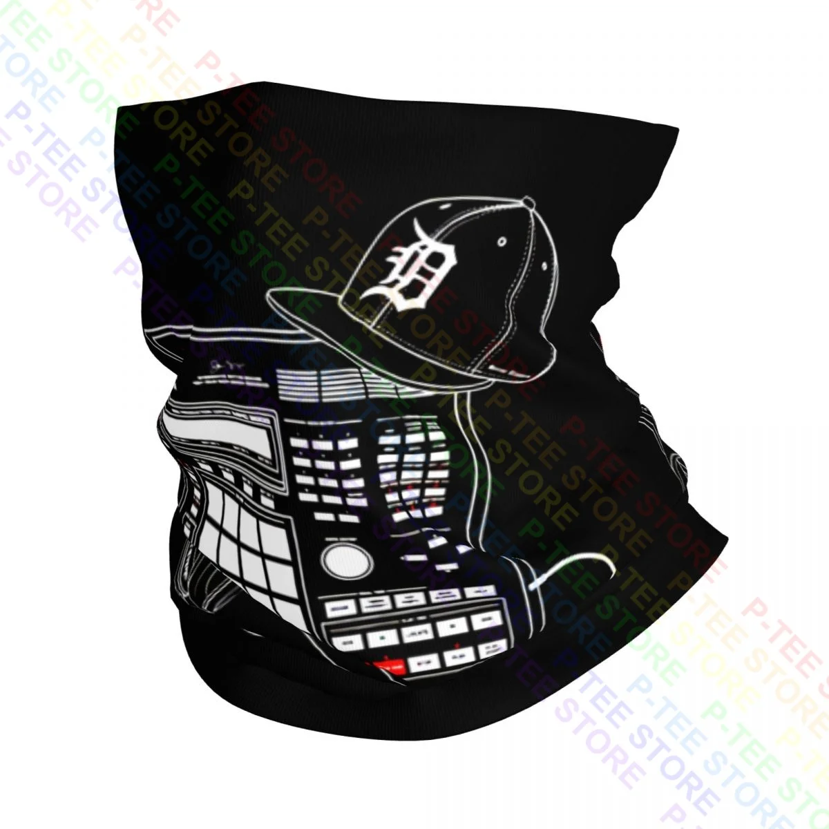 J Dilla Merch Drum Machine Beat Akai Mpc Hip Hop Rap Polaina para el cuello Bandana Bufanda Mascarilla Impresión