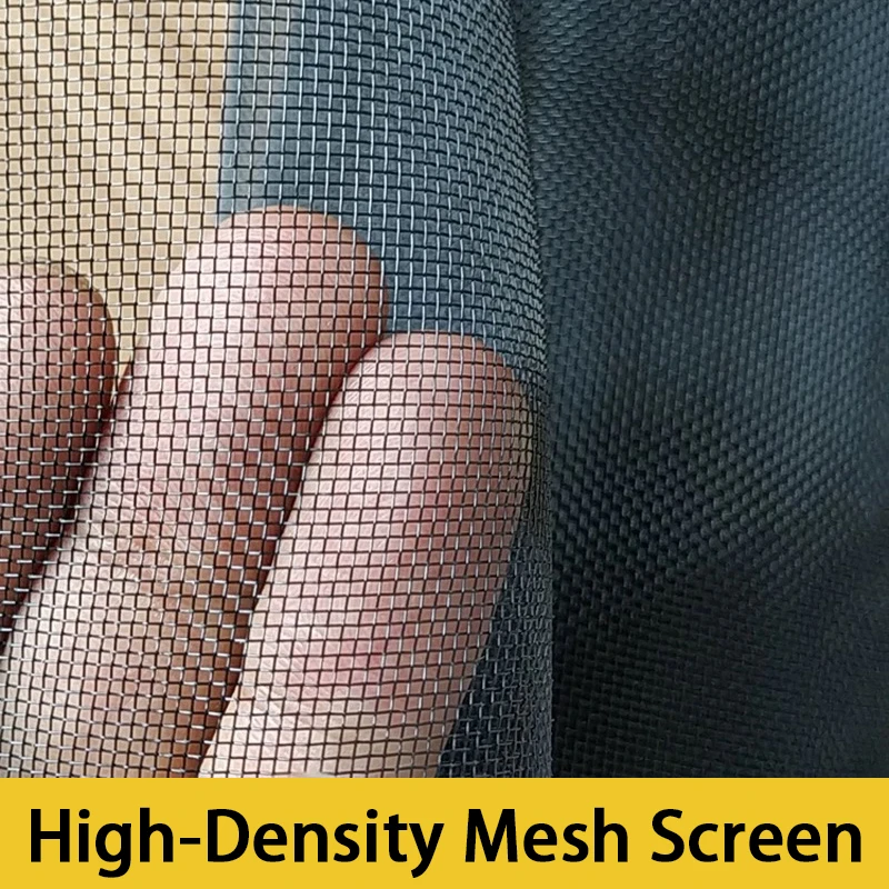 Black - Mosquito Resistant, Breathable, Translucent, Suitable for DIY and Multi-purpose Door and Window Screens