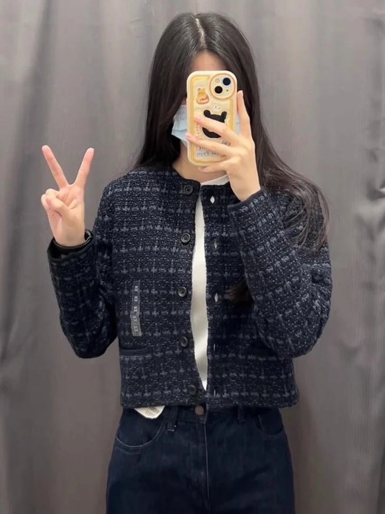 سترة محبوكة غير رسمية للربيع والخريف للنساء سترة صغيرة مفتوحة من Celebri ملابس خارجية للسيدات