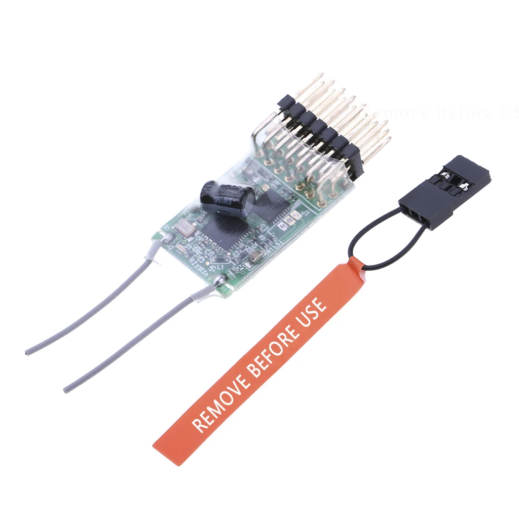 DSM2 2.4GHz 6100E 6-kanałowy odbiornik kompatybilny z JR/SPEKTRUM/D7E D10 DX6I DX18 DX8 DX9
