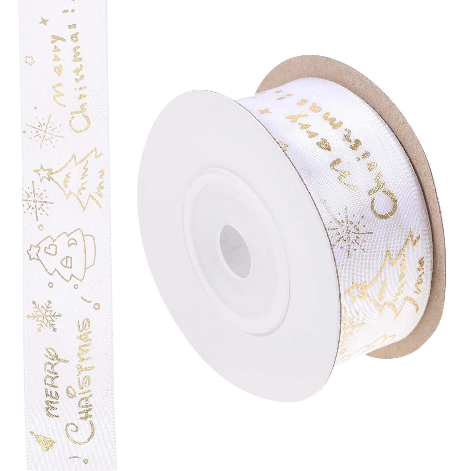

Christmas Gift Wrapping Ribbon for Tree Bow Polyester Metallic Decorations DIY Craft Home Accessories Ribbon Holiday Season