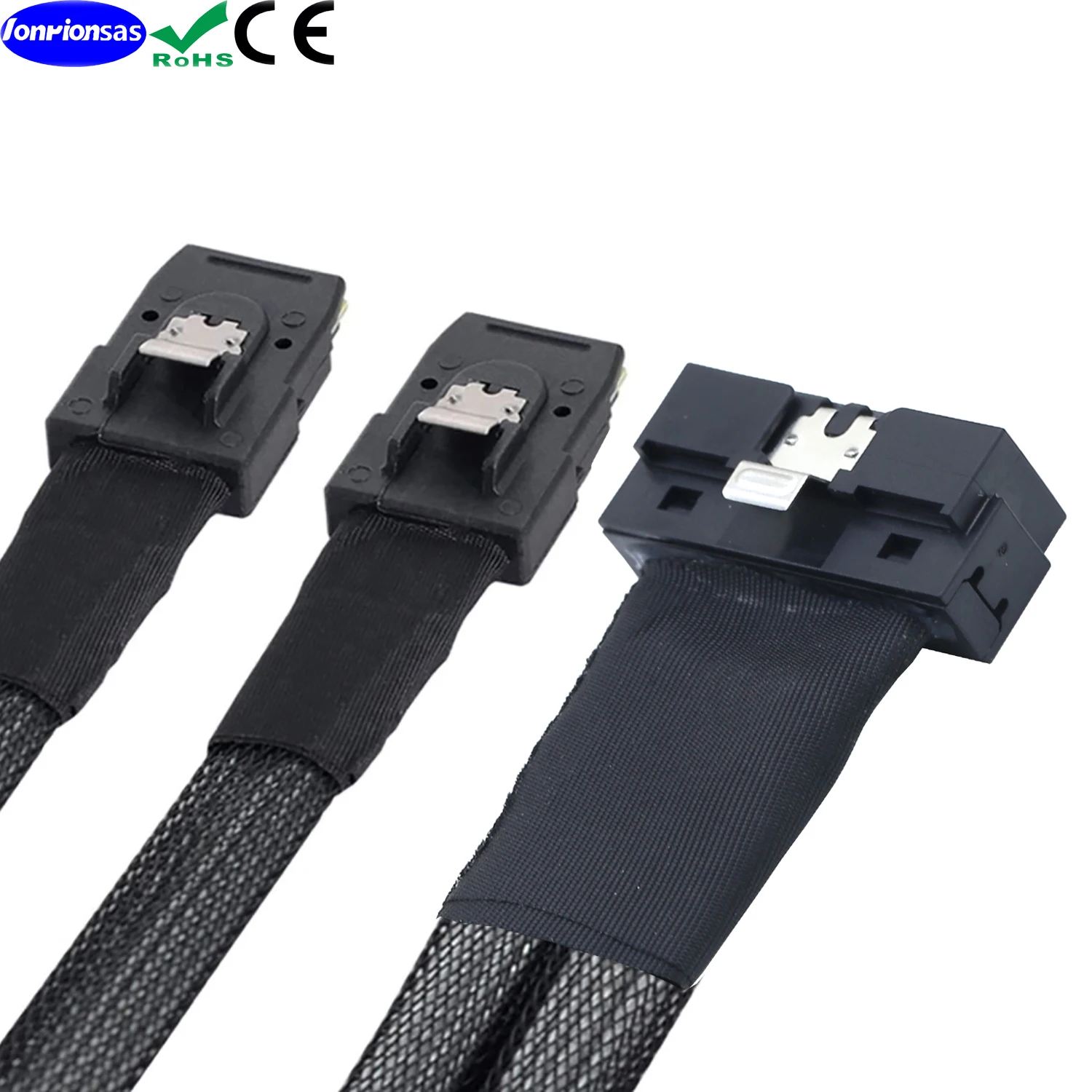 PCI-E Ultraport Slimline SAS 4.0 LP Low profile SFF-8654 8i 74pin  to 2X MINI SAS SFF-8087 36Pin Server internal connection