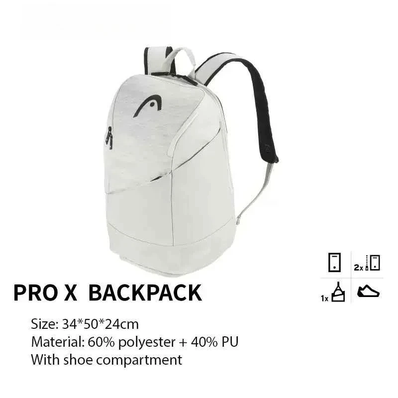 

Wholesale New High Quality Heads Series Multifunctional Tennis Bag Sports Badminton Backpack with Separate Shoe Compartment