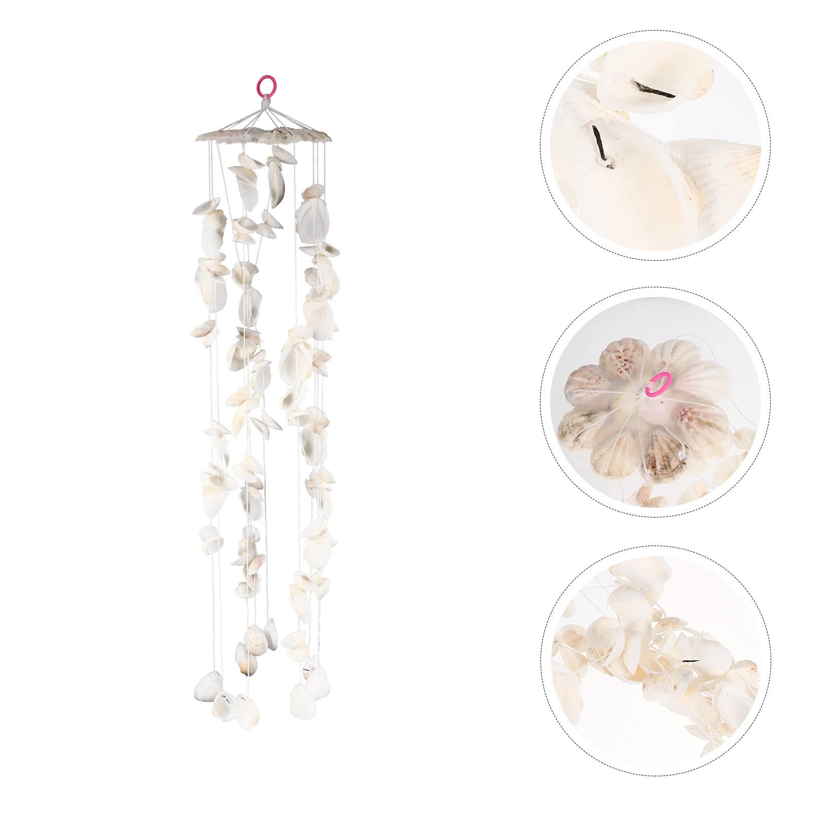 Shell Wind Chime Ornament Beach Decoration Door Wind-bell Wedding Decorations Conch Seashell Window Commemorate Hanging