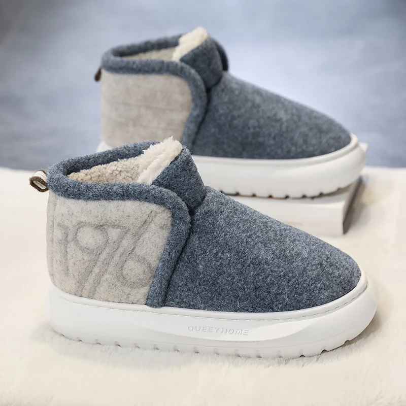 Winter snow boots with plush insulation, waterproof, dirt resistant, soft, lightweight and trendy shoes