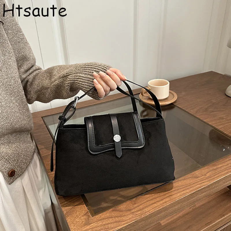 

Retro Pu Leather Tote Bags for Women Shopping Accessorise Shoulder Crossbody Bags Simple Leisure Texture Long Strape Bag