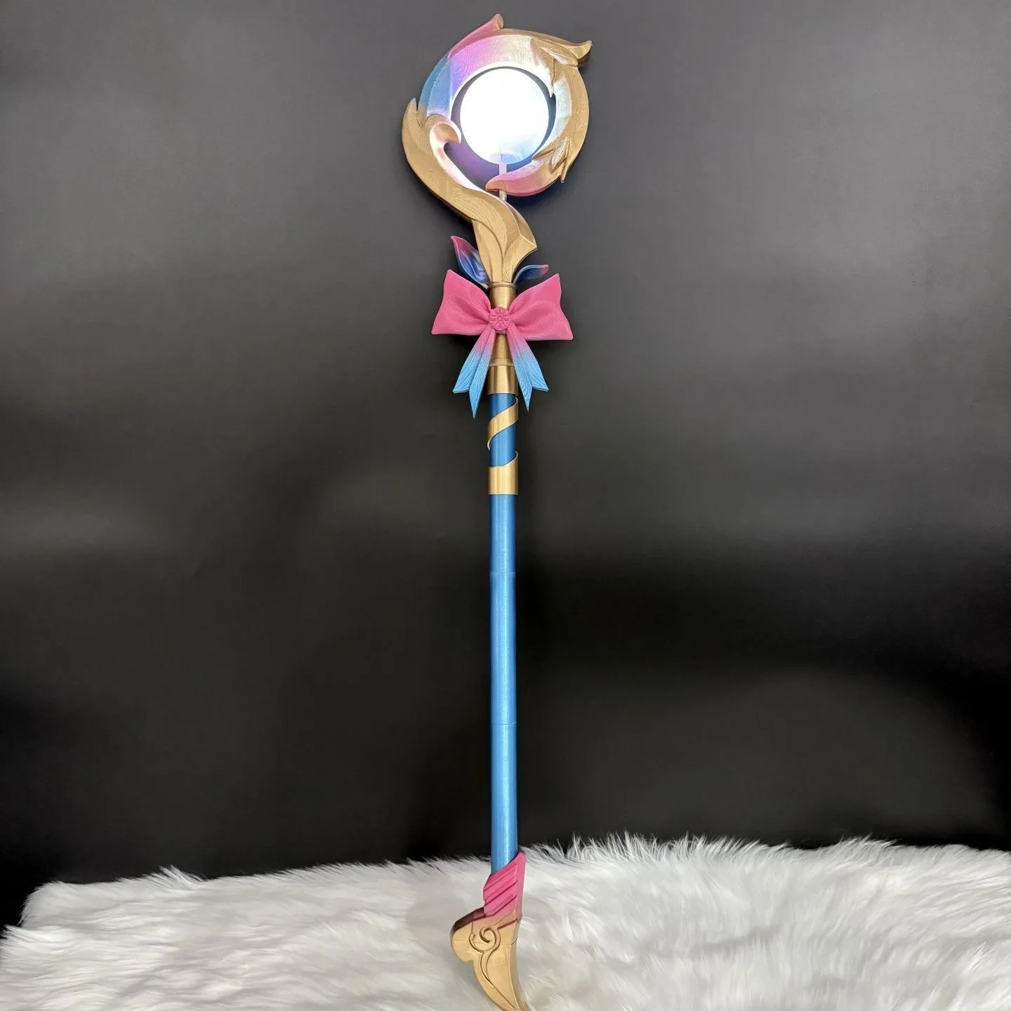 

Collapse Star Dome Railway Wind Gin cosplay weapon Wind Gin staff cosplay prop 3D printing glowing three-stage split