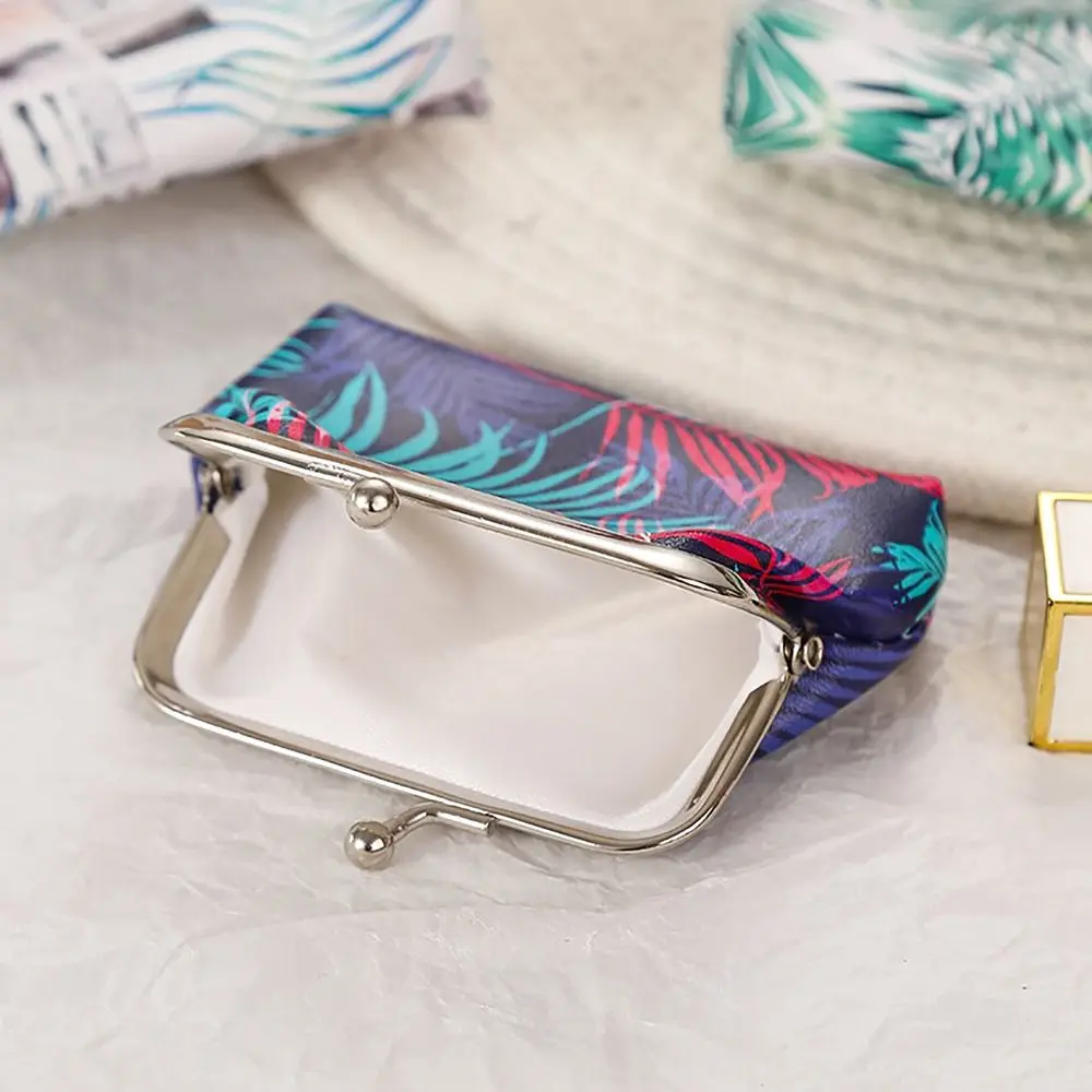 ヴィンテージ花小銭入れ鉄口クリップエスニックスタイルチェンジマネーオーガナイザーPUキャッシュポーチギフトバッグ