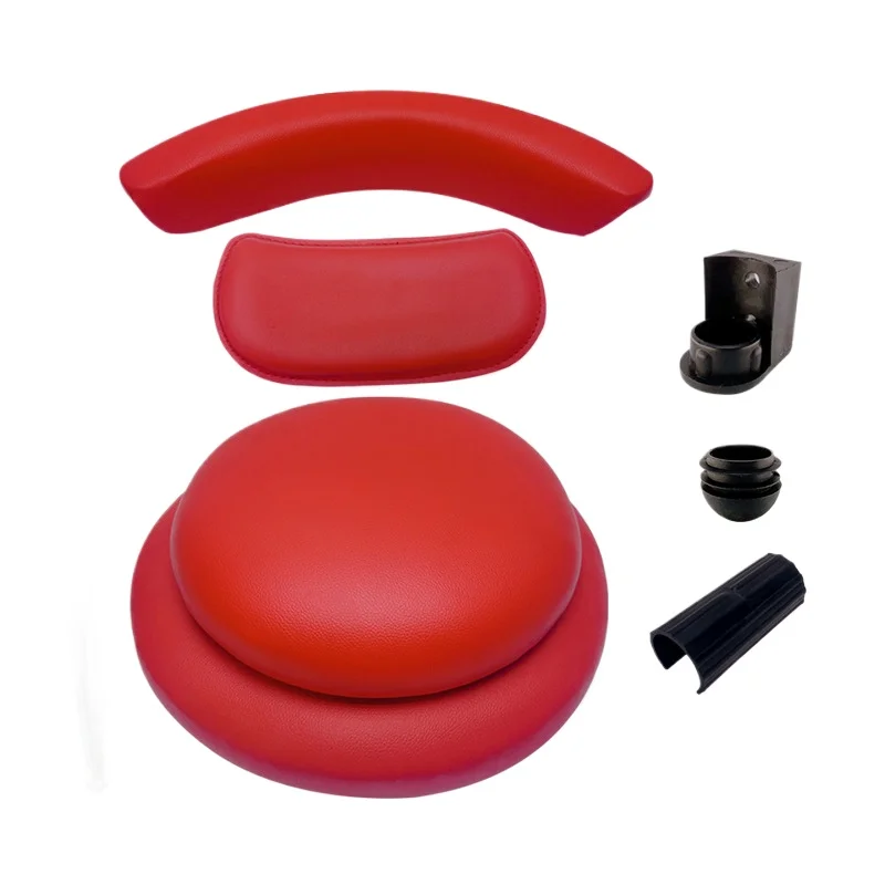 Specialized Round Stool Cushion with Curved Square Backrest for Arcade and Animation City Chairs