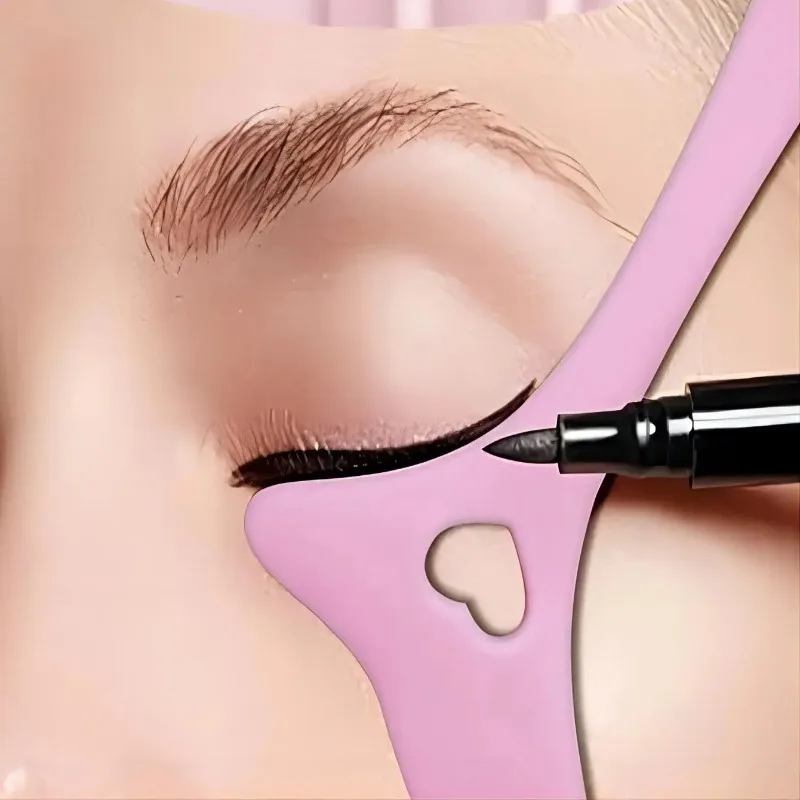 Stencil per eyeliner multifunzionale Punte per ali Eyeliner in silicone Aiuto Marscara Disegno Rossetto Aiuto da indossare Strumenti per il trucco riutilizzabili