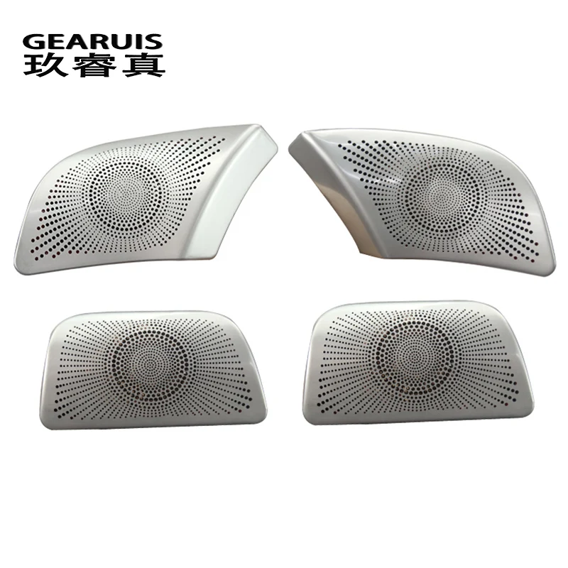 For Audi A4 B6 B7 2002-2008 Car Door Panel Loudspeaker Pad Stereo Audio Speaker Horn Cover Trim Sticker Interior Accessories