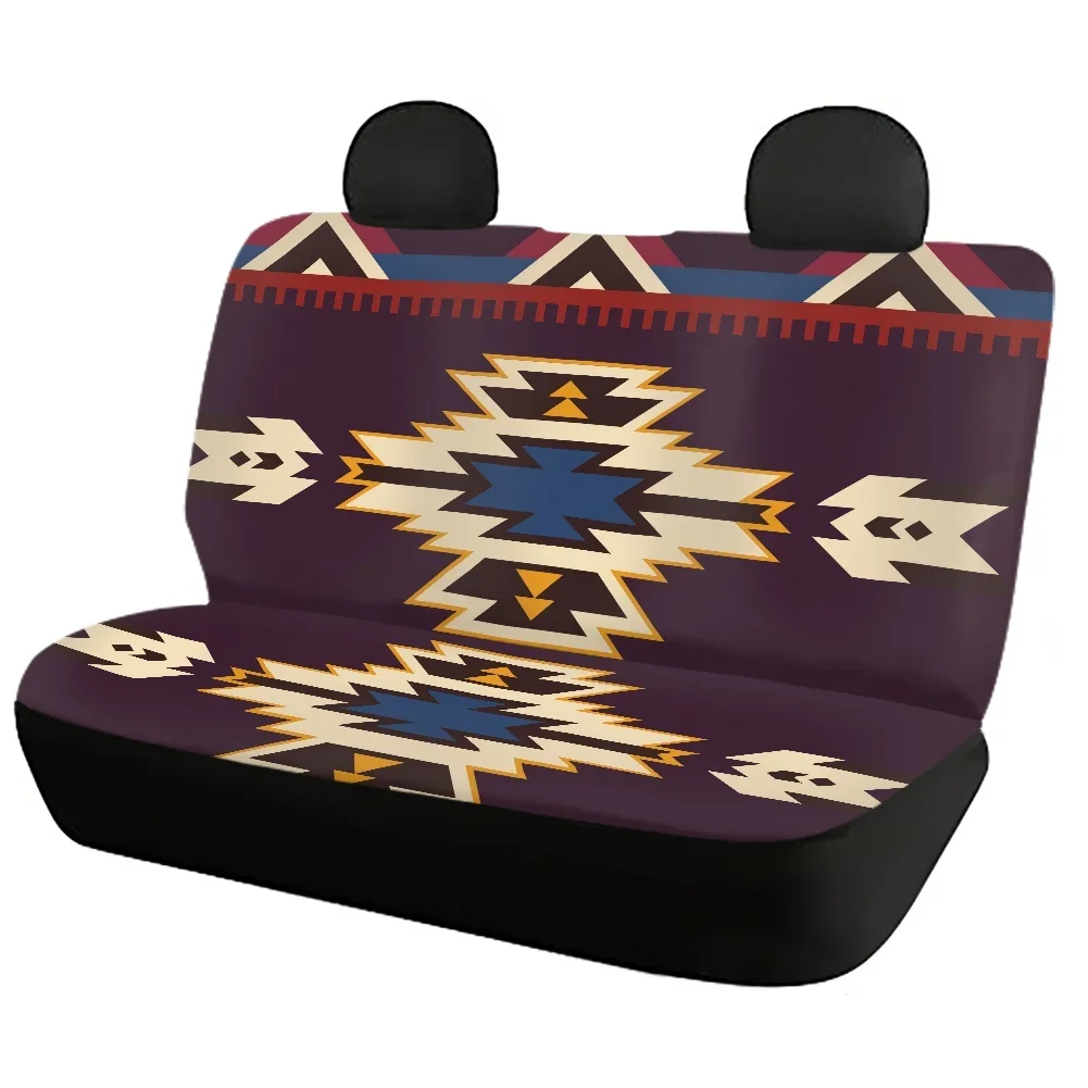 Aztec Car Seat Covers American Tribal Pattern Car Front and Back Seat Cover Soft Elastic Full Set Durable Vehicle Seat Protect