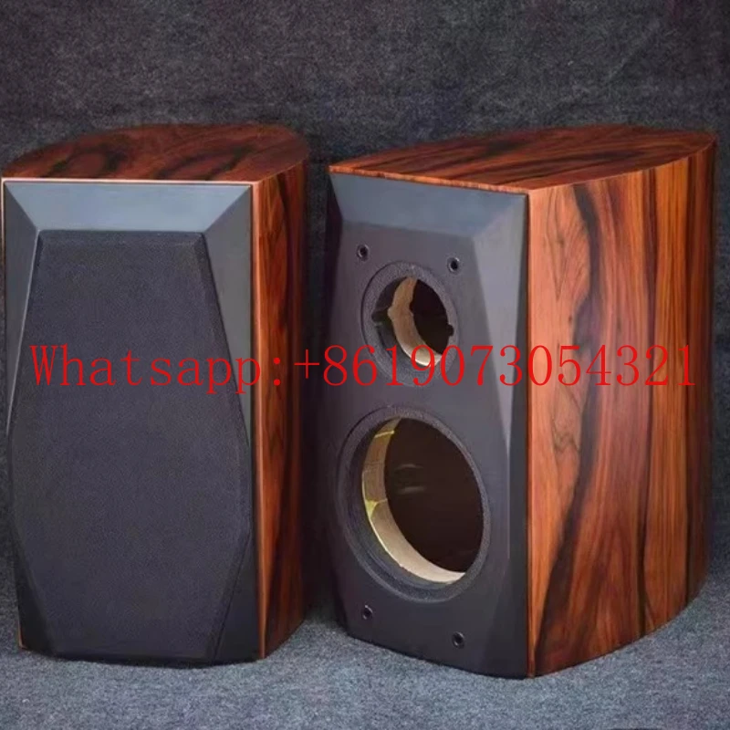 

6.5 inch 8 inch fever speaker shell empty box body waist drum type sour branch solid wood mount imported speaker leather