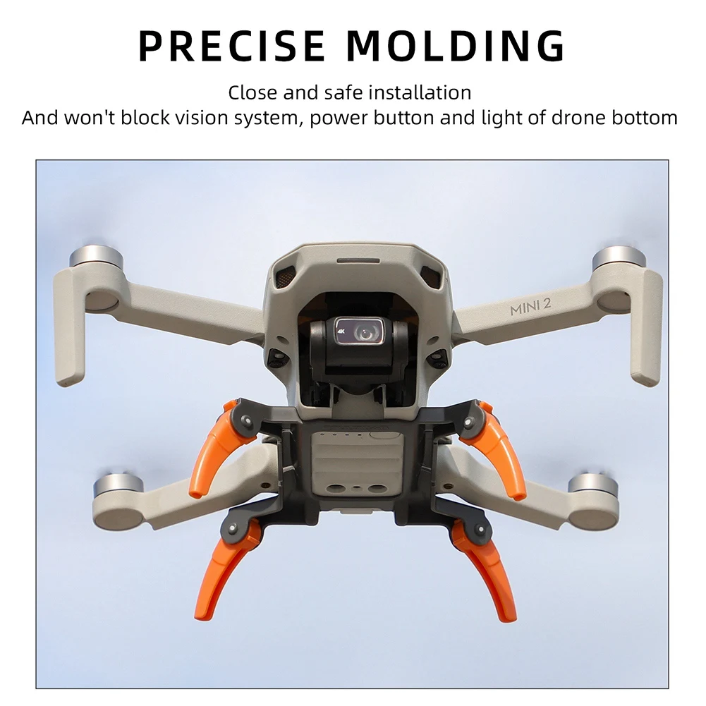 Spider Integrated Landing Gear for Mini 2/SE/ Mini Tripod Extension Protector Increased Fuselage Heigh,Yellow