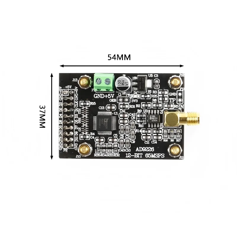 AD9226 high-speed ADC module - high-speed signal acquisition analog-to-digital conversion module - 65M sampling data acquisition