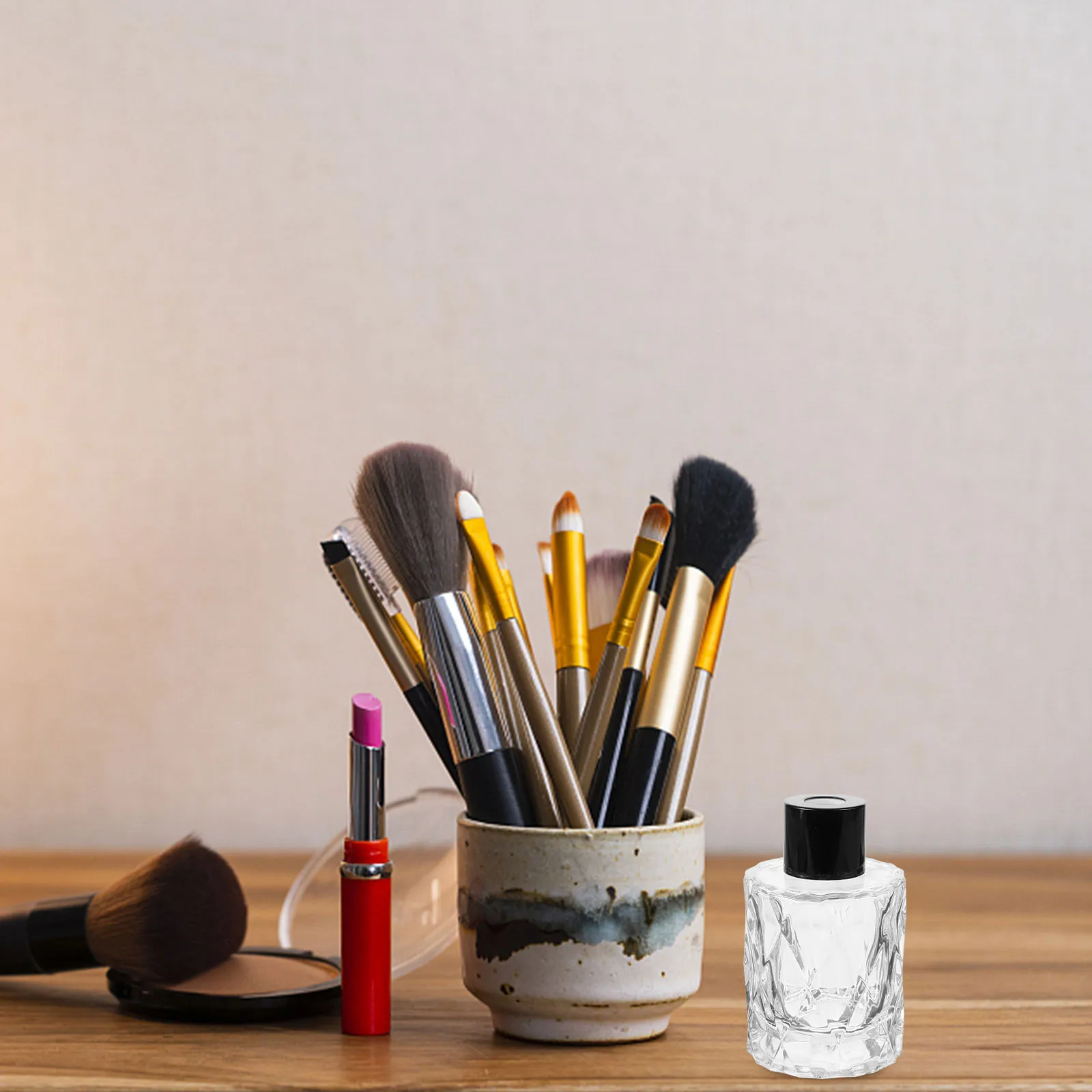 4 قطع من زجاجات الناشر الزجاجية بتصميم بسيط، حاويات عطرية للمنزل وغرفة النوم وغرفة المعيشة، حاوية عطور الزيت العطري #3